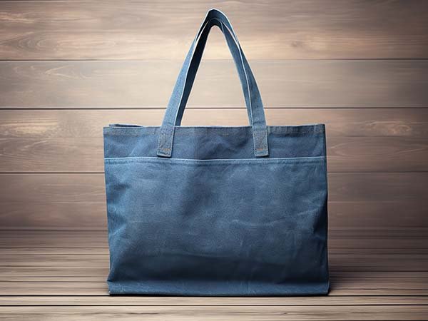 Denim Canvas Tote Bag