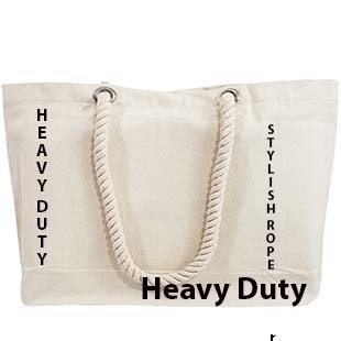 Heavy Duty Tote With Stylish Rope