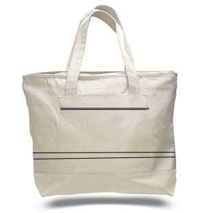 Heavy Tote Bag With Zipper