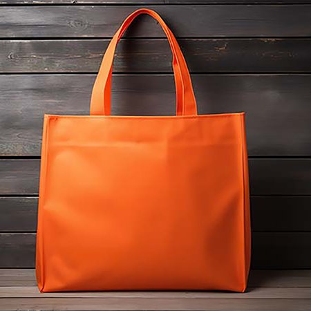 Orange Canvas Tote Bag