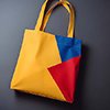 Tb Thmbnail Tri Color Canvas Tote Bag