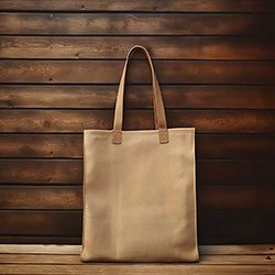 Tb Tote Bag With Brown Handles