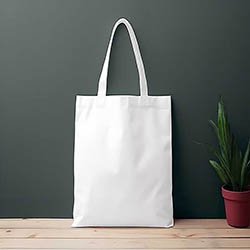 Tb White Canvas Tote Bag Collection