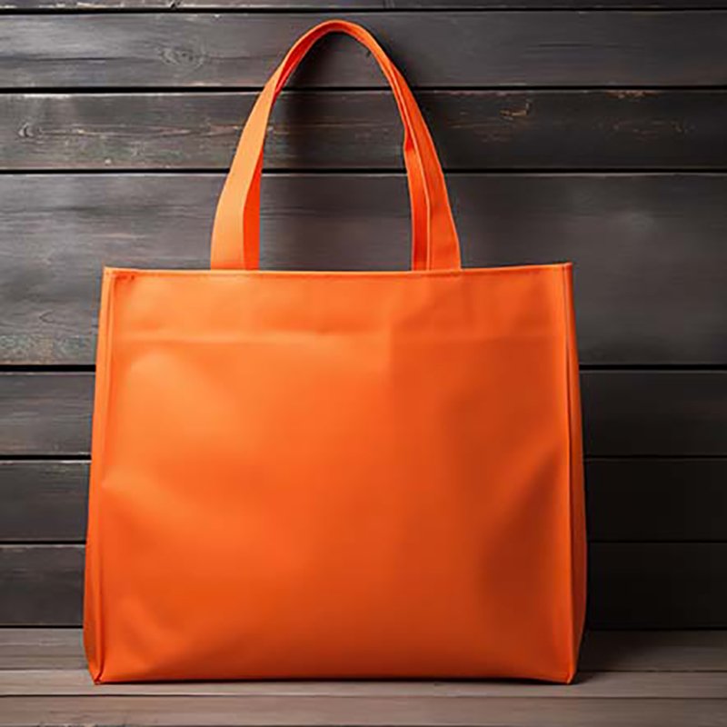Orange Canvas Tote Bag