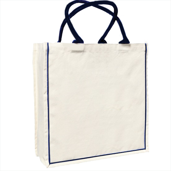 Tote Bag With Black Rope Handle
