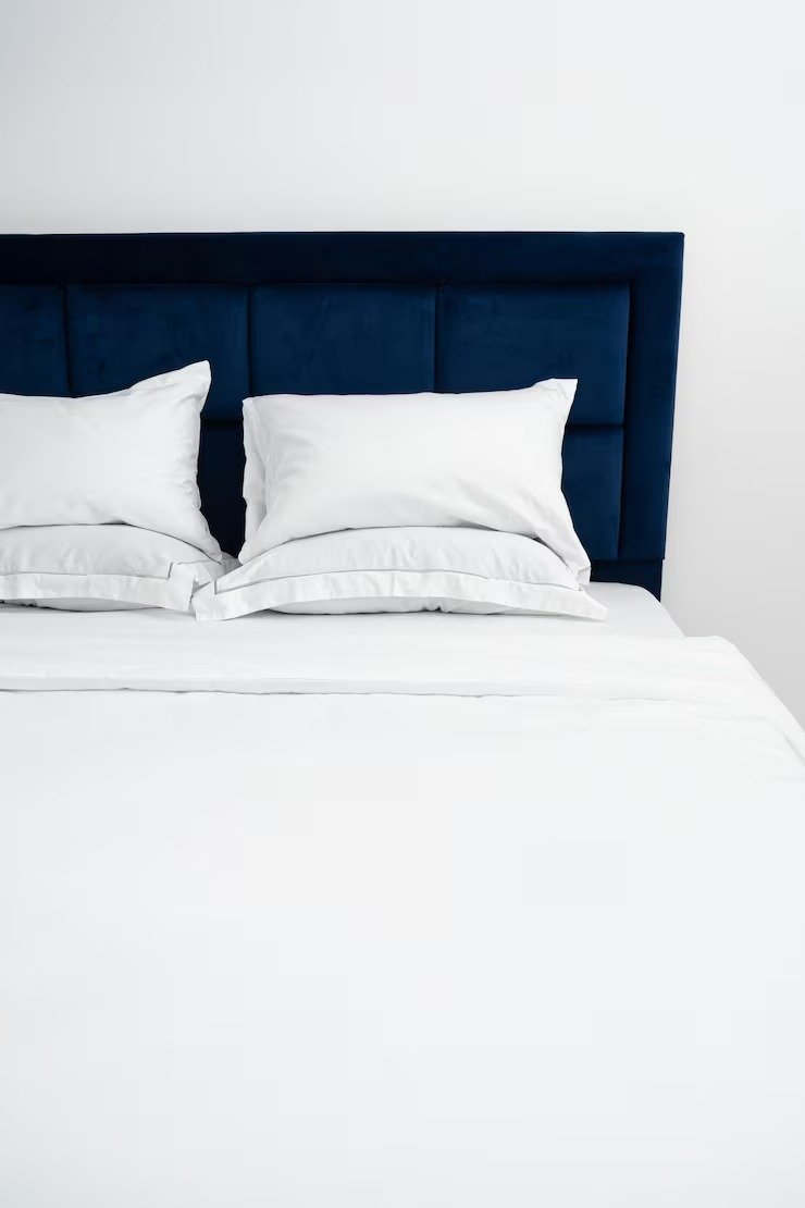 Bed White Linen Place Sleep
