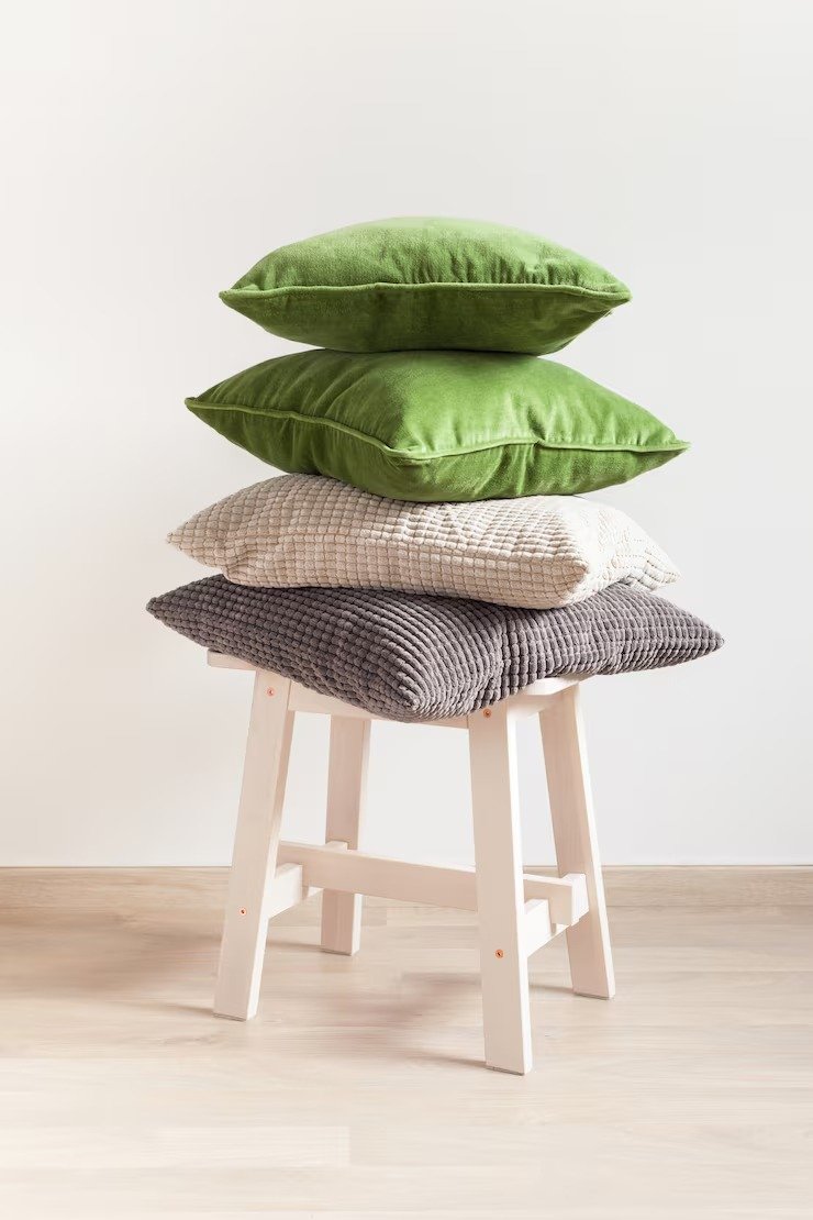 Chair Cushions Covers Gray Green Cozy Home