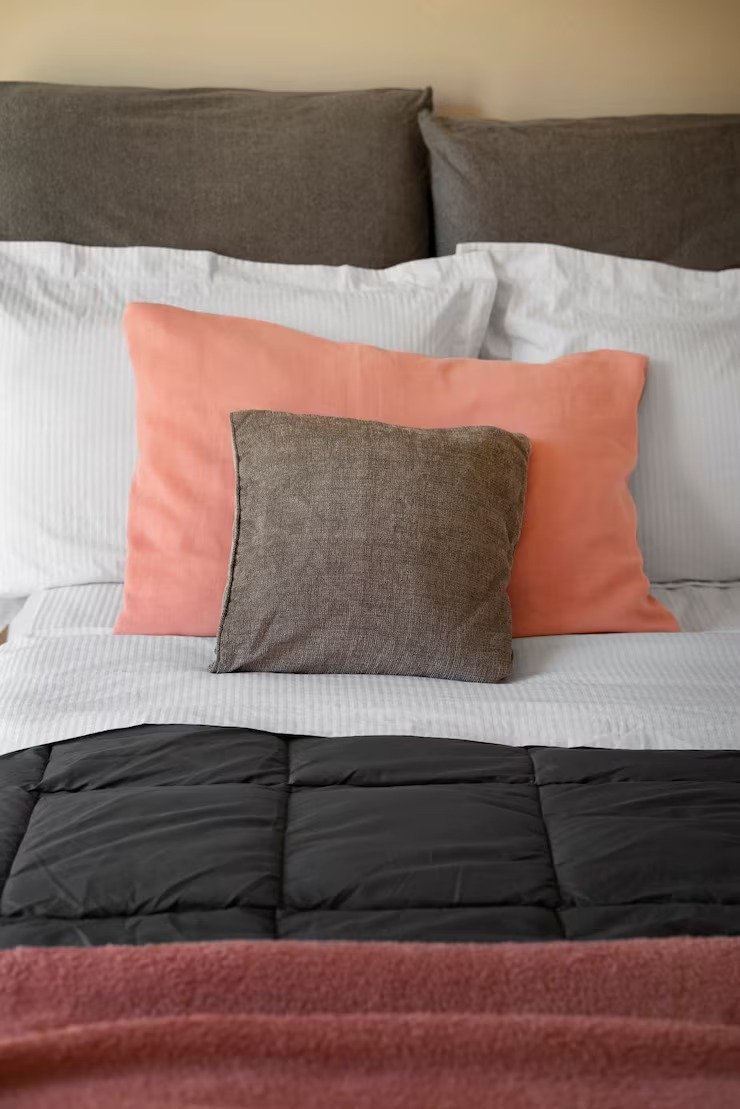 Chair Cushions Covers High Angle Cozy Bed Arrangement