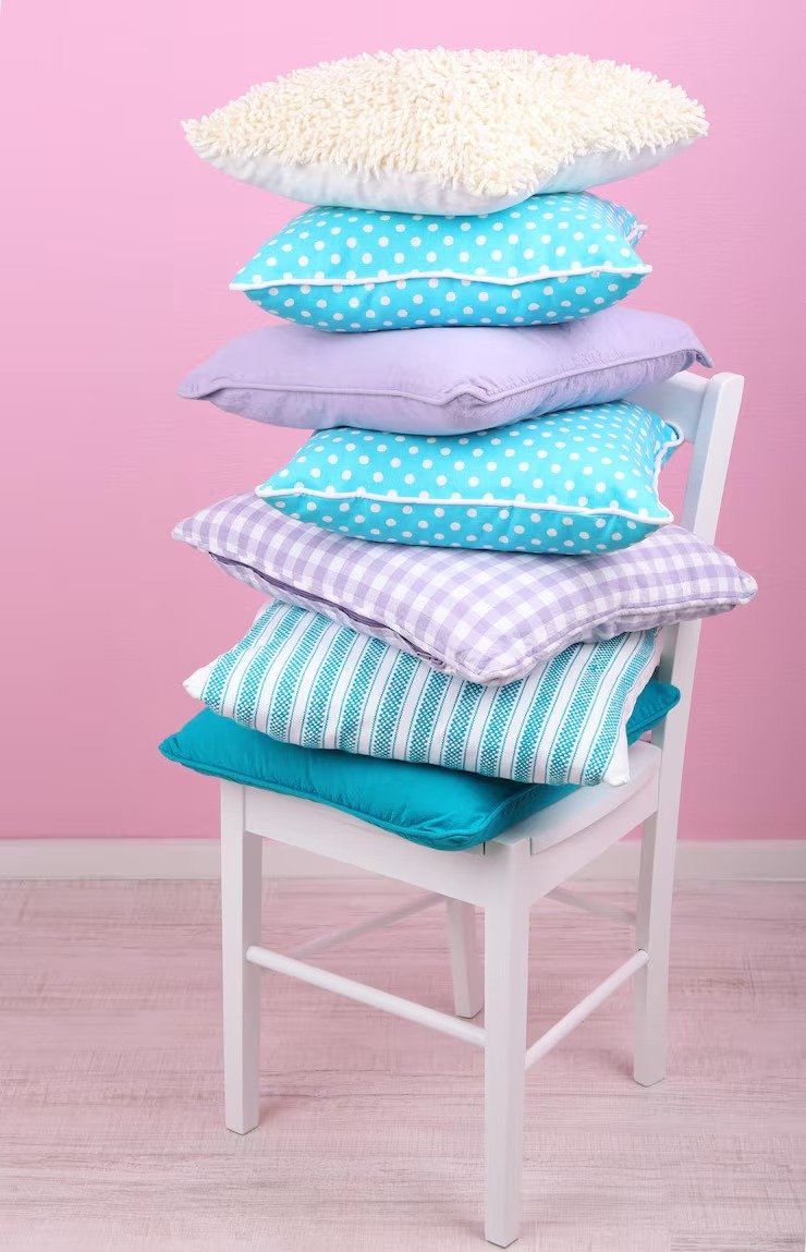 Cushions Covers Bright Pillows Chair Room Pink