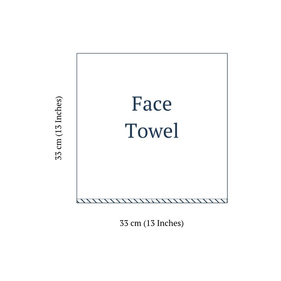 Face Towel Size Guide Hair Towel