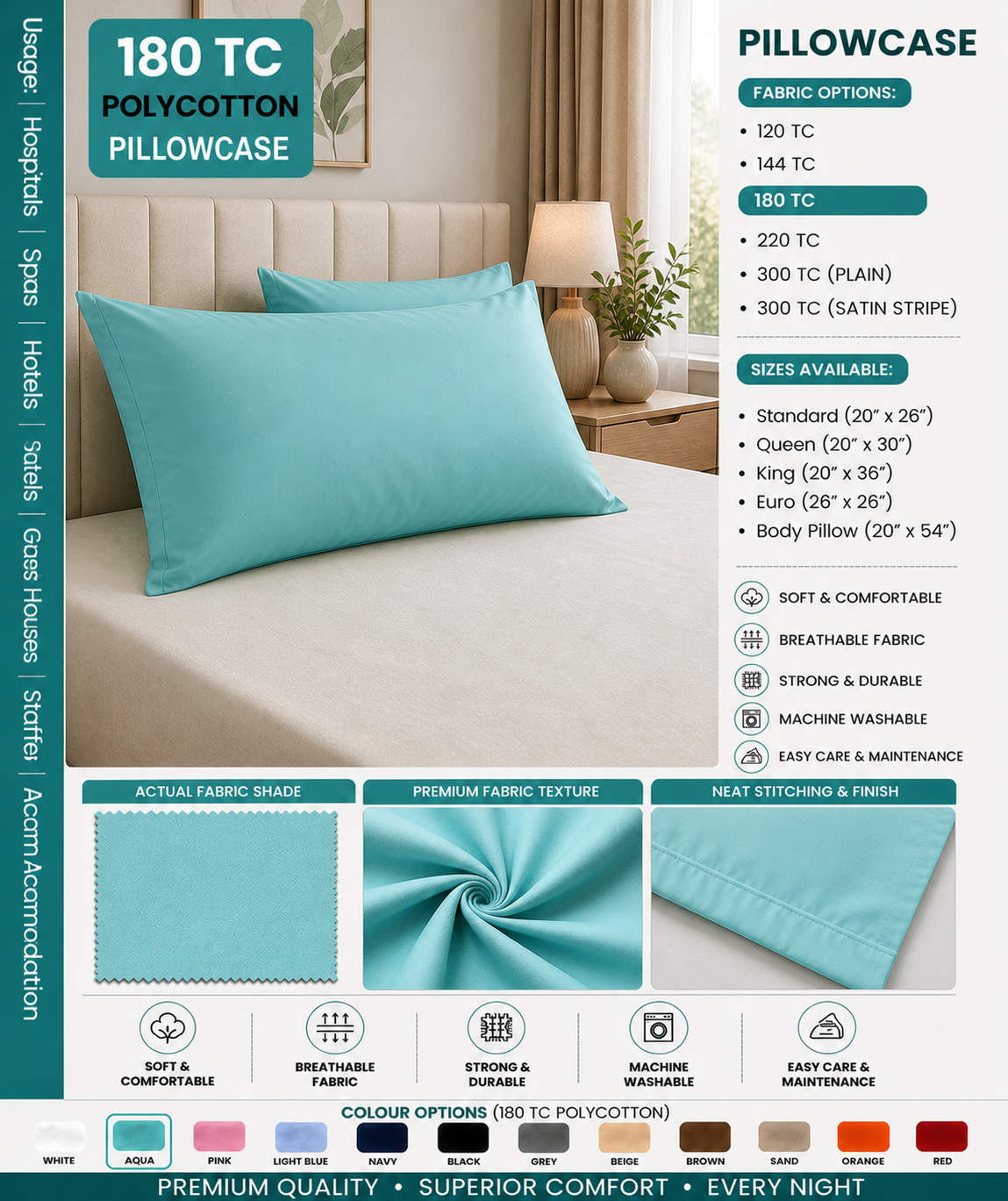 Pillow Case Bold