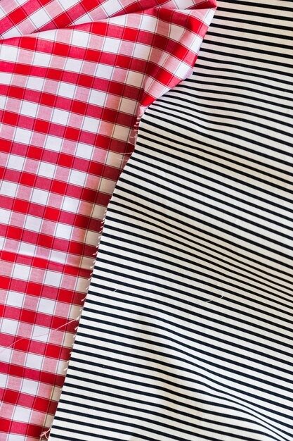Red Check Table Runner