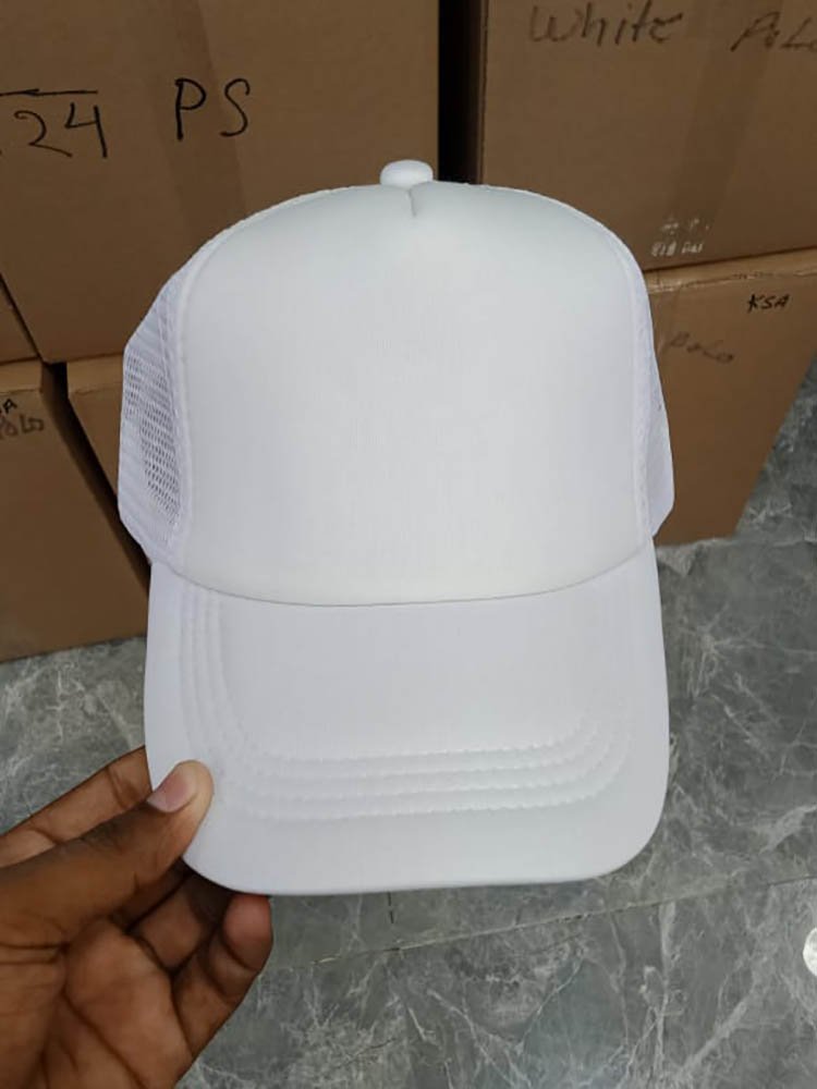 White Polyester Foam Cap Dubai