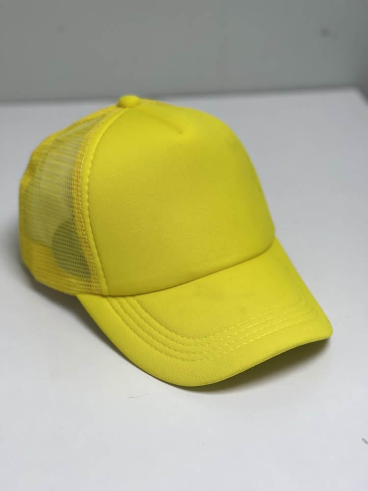 Yellow Polyester Foam Cap Dubai