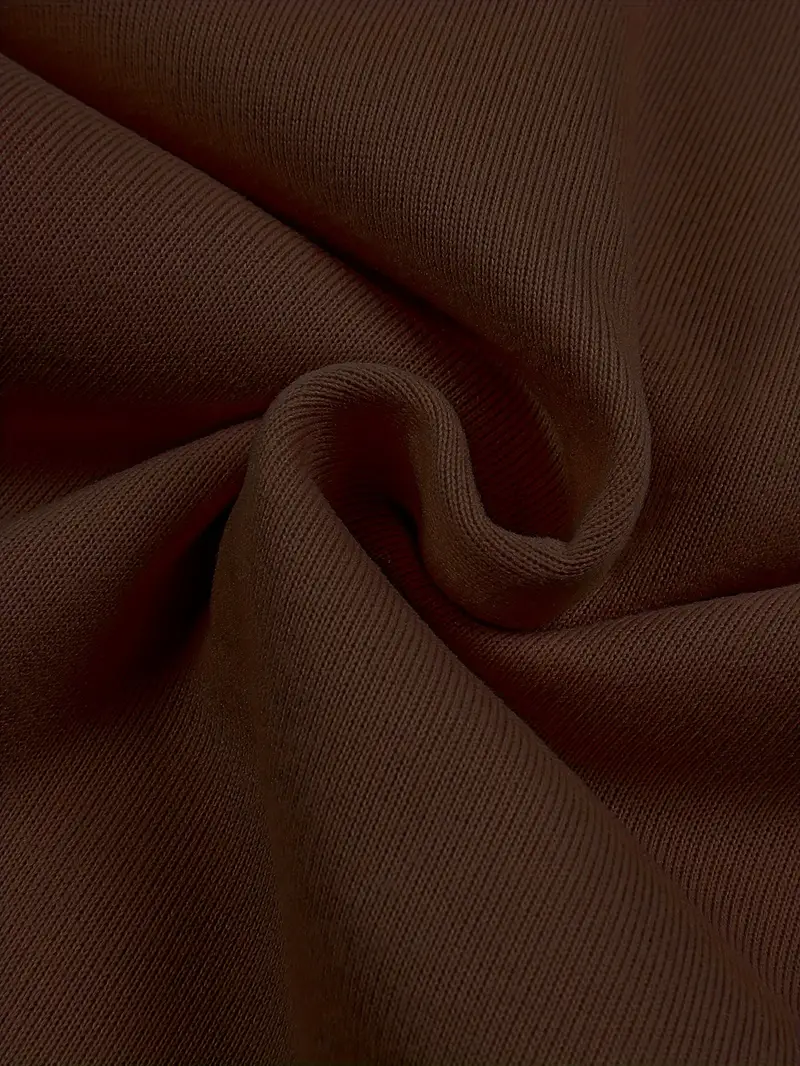 Brown Basic Hoodie Classic Cotton Fleece