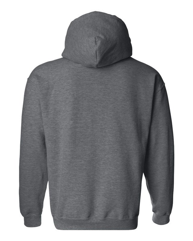Gray Basic Hoodie Plus Cotton Fleece