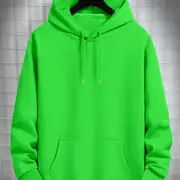 Green Basic Hoodie Elite Cotton Fleece