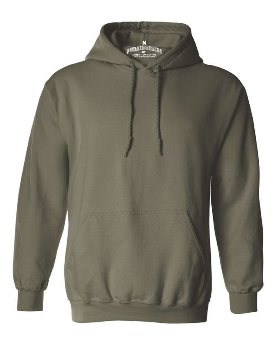 Green Basic Hoodie Smart Cotton Fleece