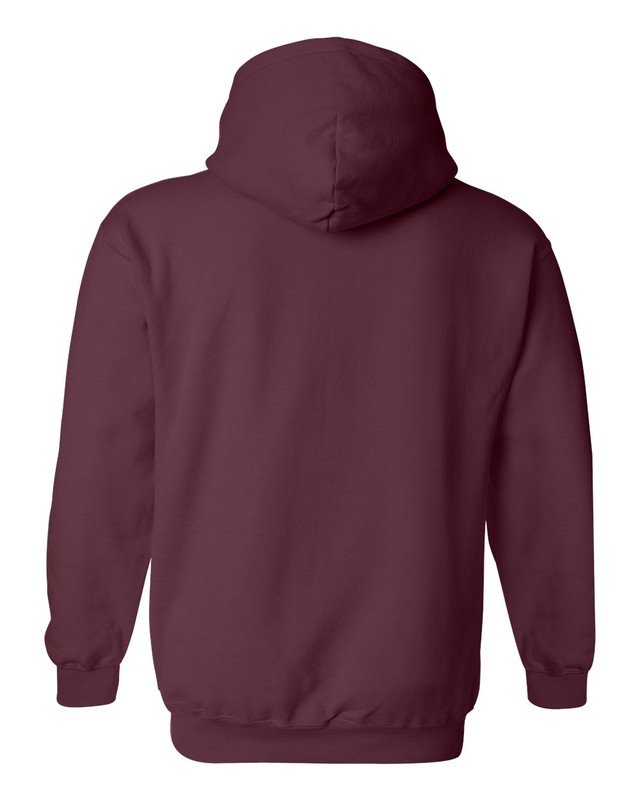 Maroon Basic Hoodie Sport Cotton Fleece