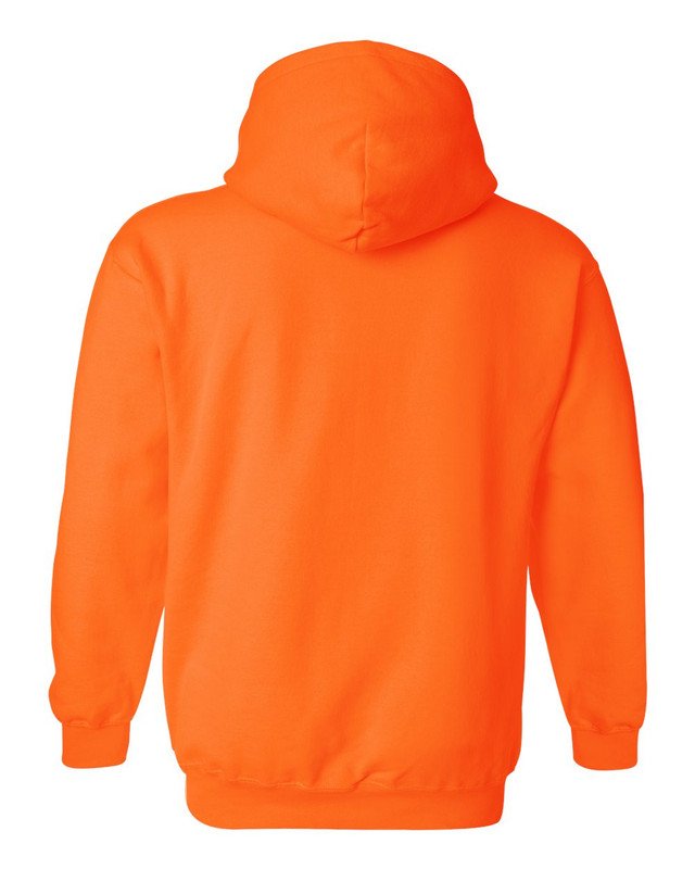 Orange Basic Hoodie Classic Cotton Fleece