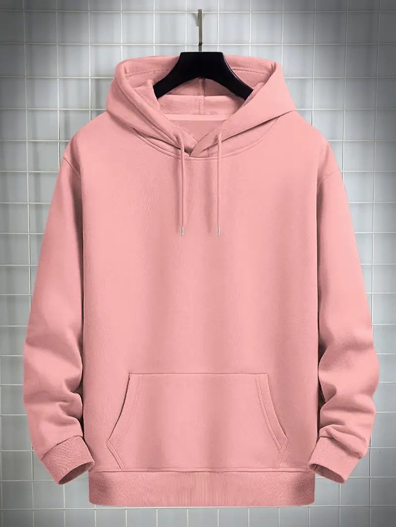 Pink Basic Hoodie Premium Cotton Fleece