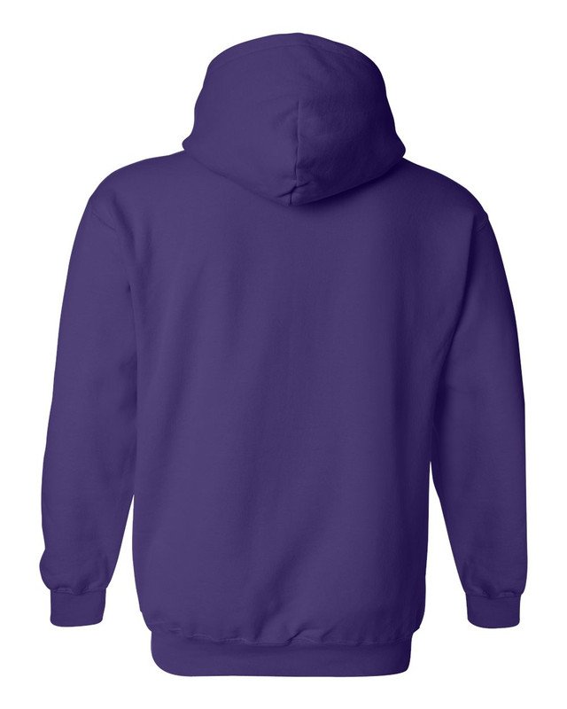 Purple Basic Hoodie Cotton Fleece