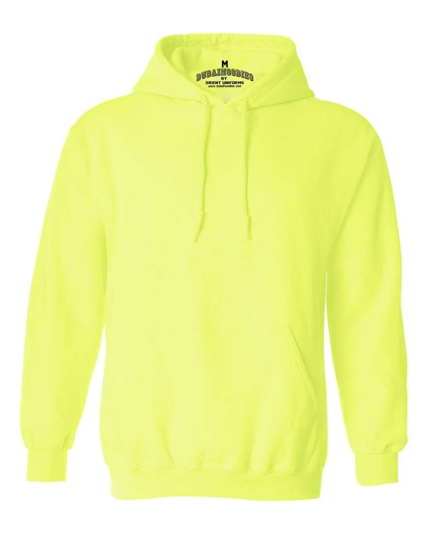Yellow Basic Hoodie Classic Cotton Fleece