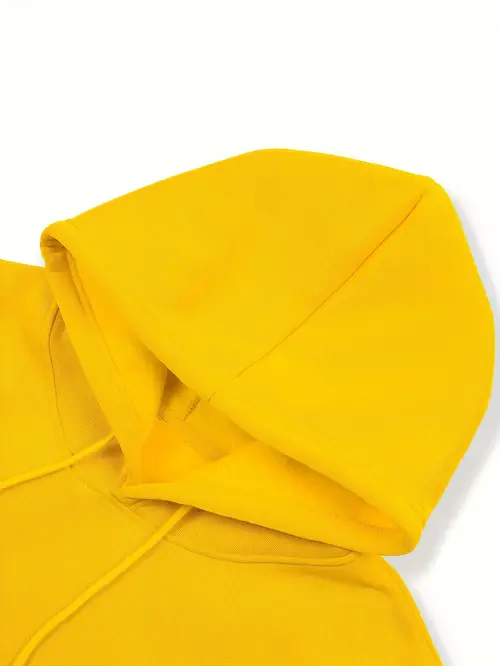 Yellow Basic Hoodie Elite Cotton Fleece