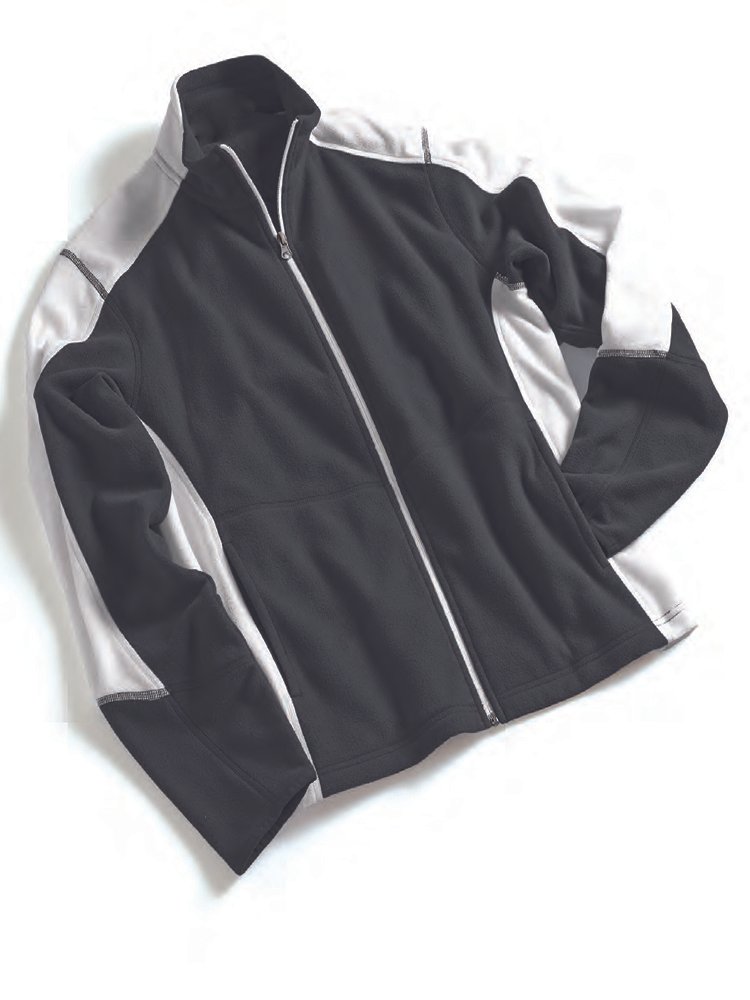 Black White Fleece Jacket