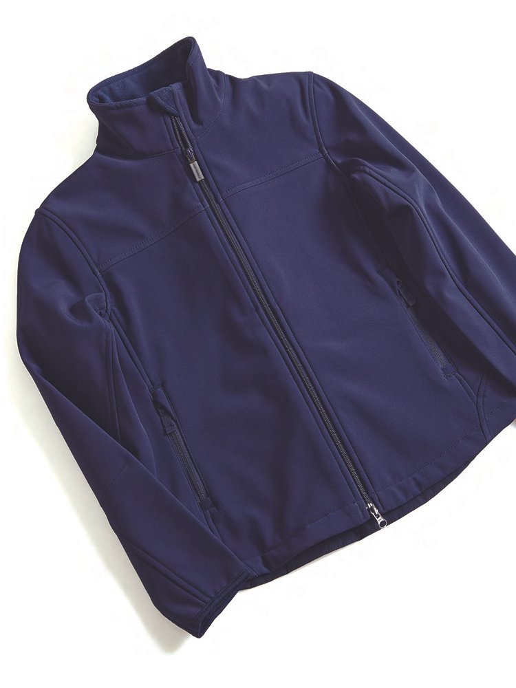 فليس Jacket مع ألواح باللون الأزرق البحري