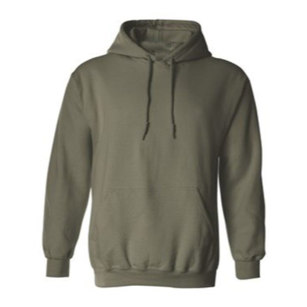 Military Green Hooded Pullover