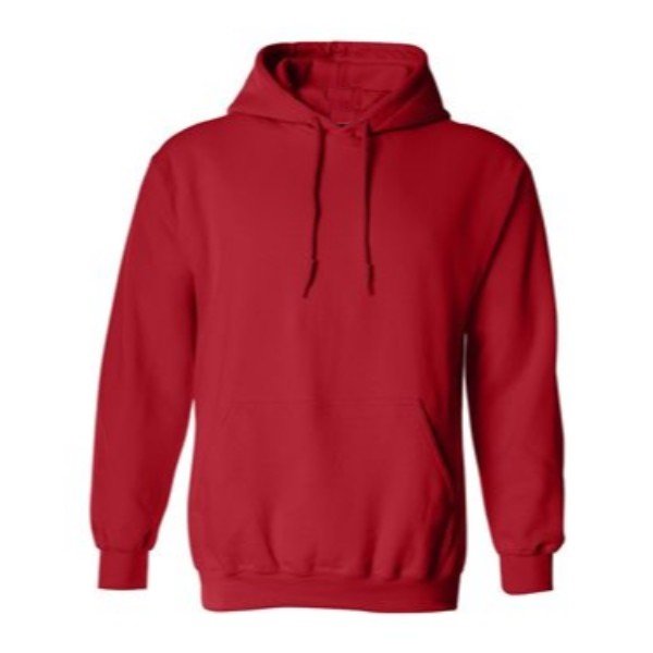 Red Hooded Pullover