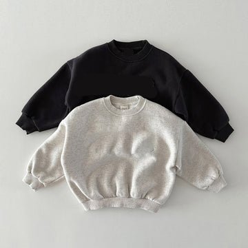 Toddler Sweat Shirt Black White Set