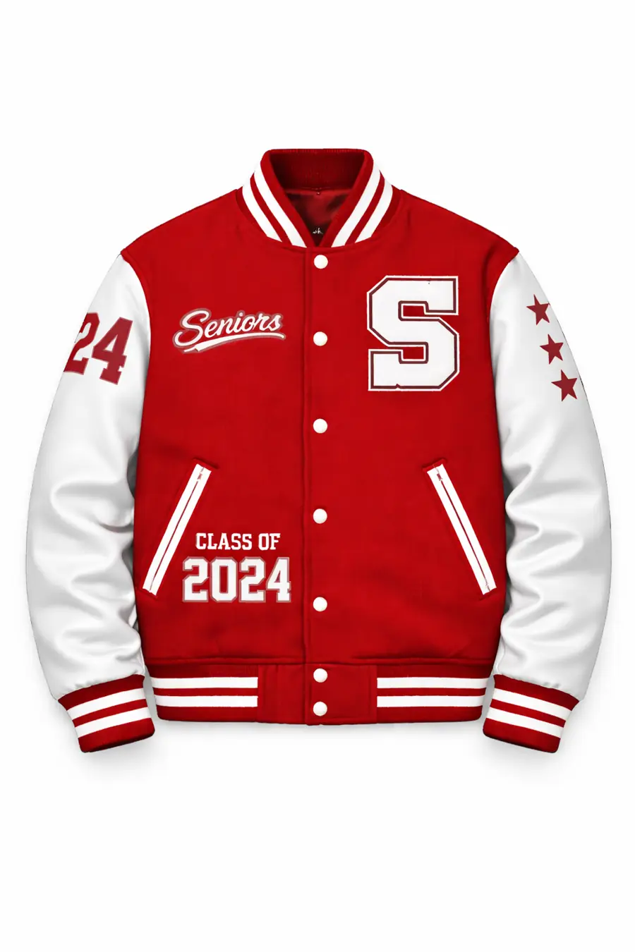 Senior Jacket Red White Uae
