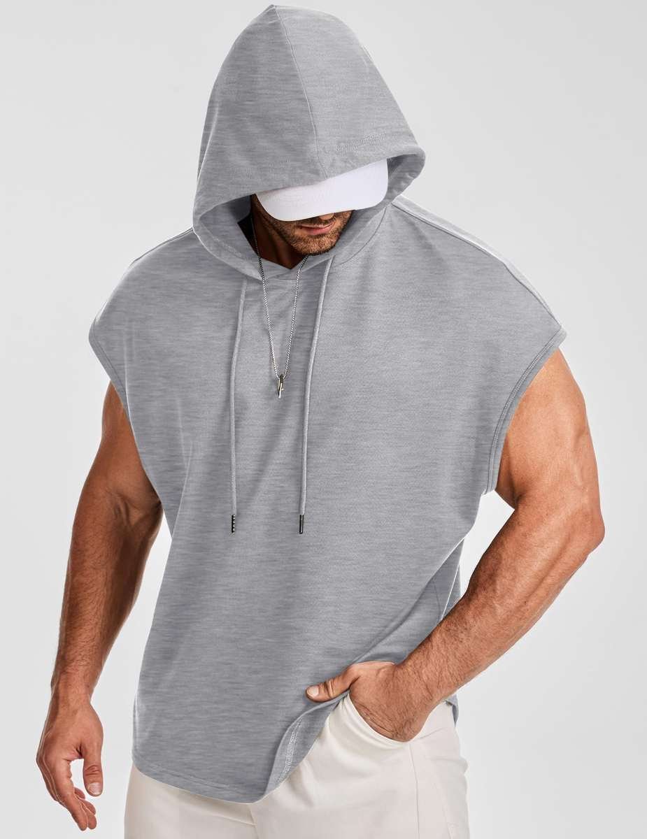 Sleeveless Hoodie Modern