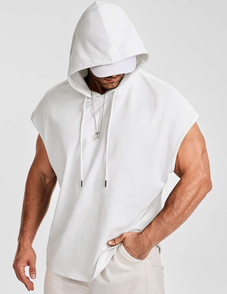 Sleeveless Hoodie Modern