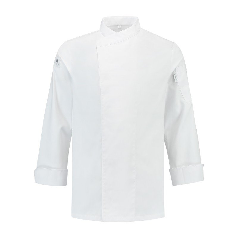 Chef Wear بأكمام طويلة إغلاق Ban ياقة