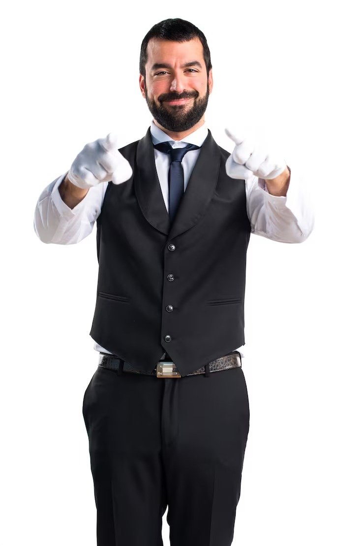 Waiter Pointing