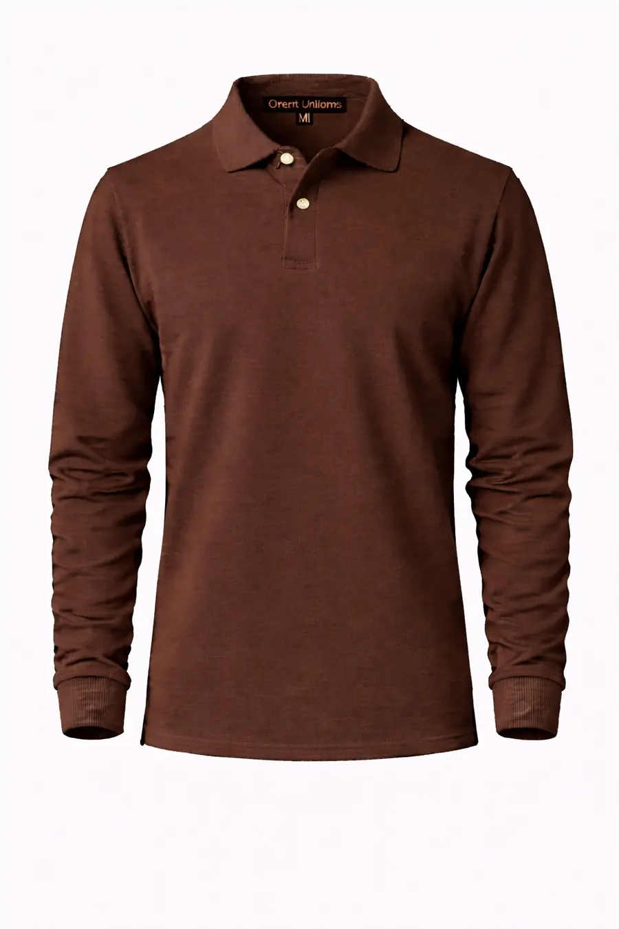 Full Sleeves Polo T-Shirt Brown