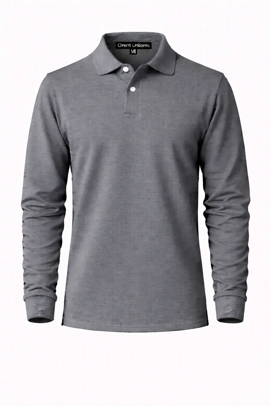 Full Sleeves Polo T-Shirt Mid Gray