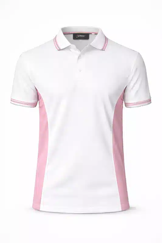 Two Color Panel Polo Shirt Premium