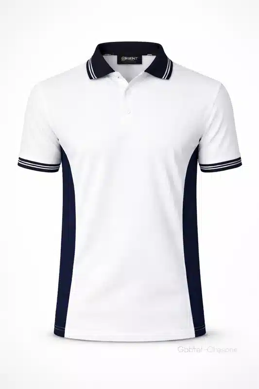 Two Color Panel Polo Shirt