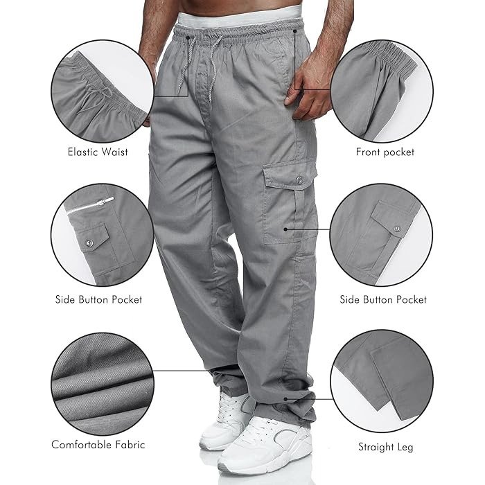 Gray Cargo Pant