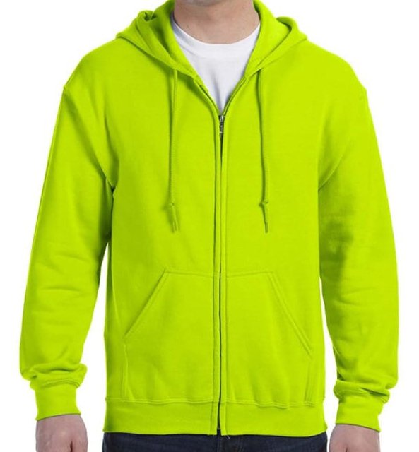 Floral Green School هودي مع سحاب