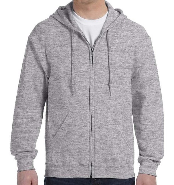 Light Gray School هودي مع سحاب