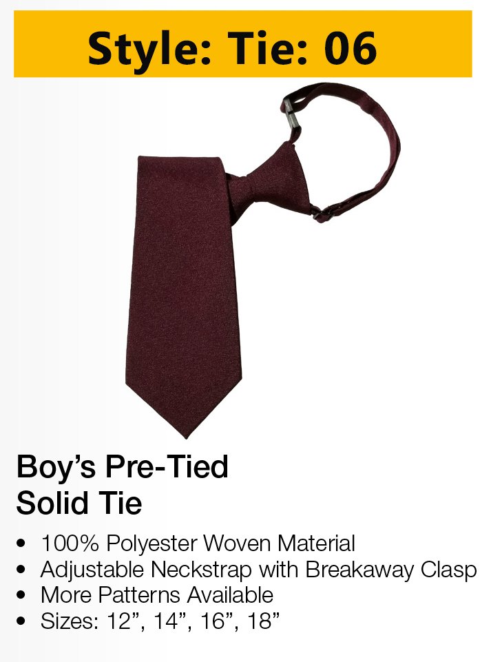 School Maroon Tie
