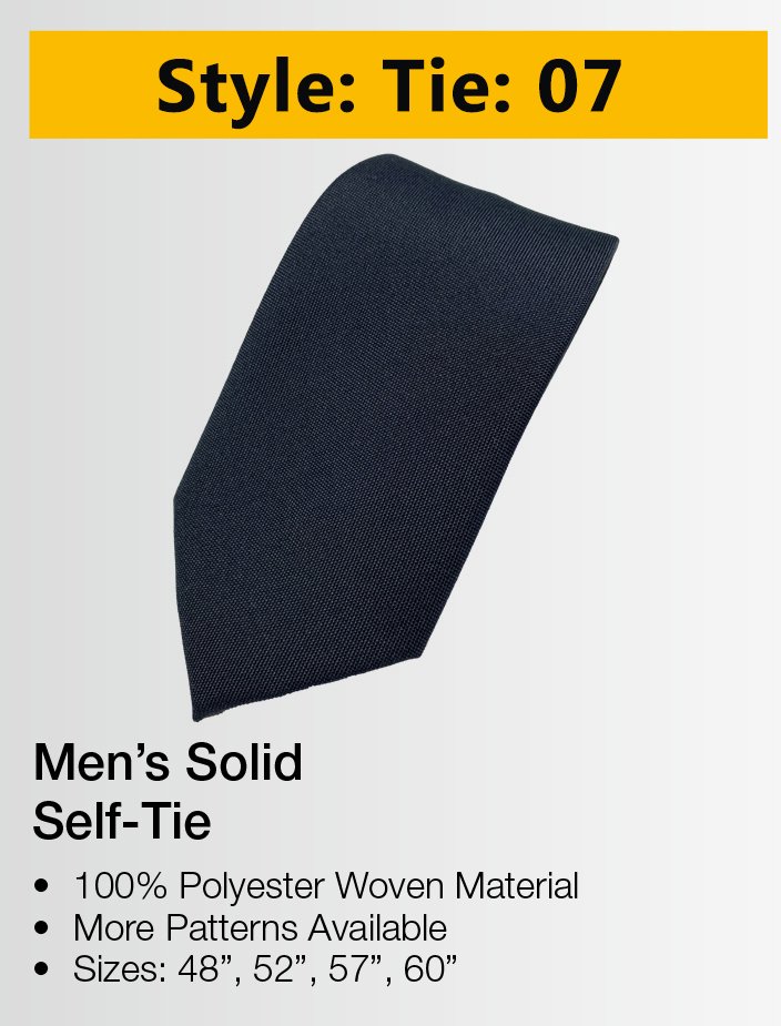 School Navy Blu Tie Plain