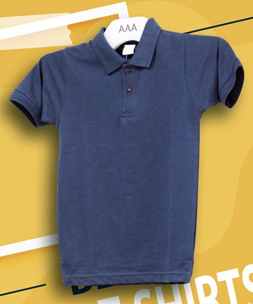 Kids Navy Blue Polo Age