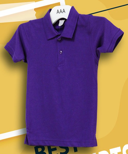 Purple Kids Polo Sizes Years